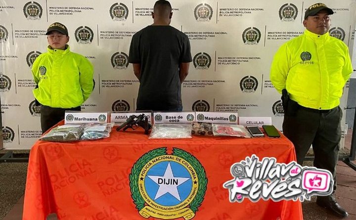 Policía capturó a ‘Ratón’ por tráfico de estupefacientes y porte ilegal de armas en Villavicencio